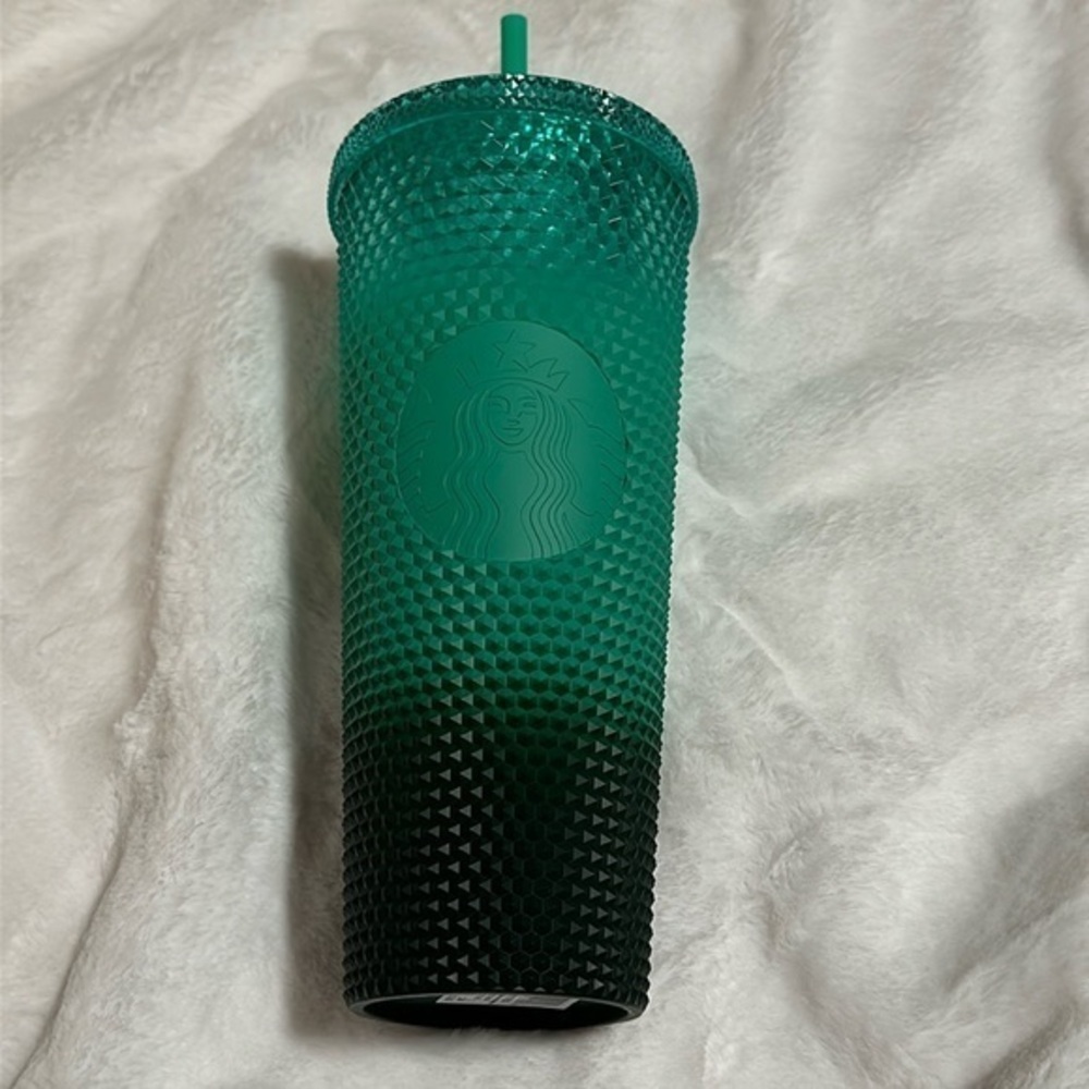 2022 Starbucks Waxberry Mint Green Ombre Studded Venti 24oz Tumbler (Brand New)
